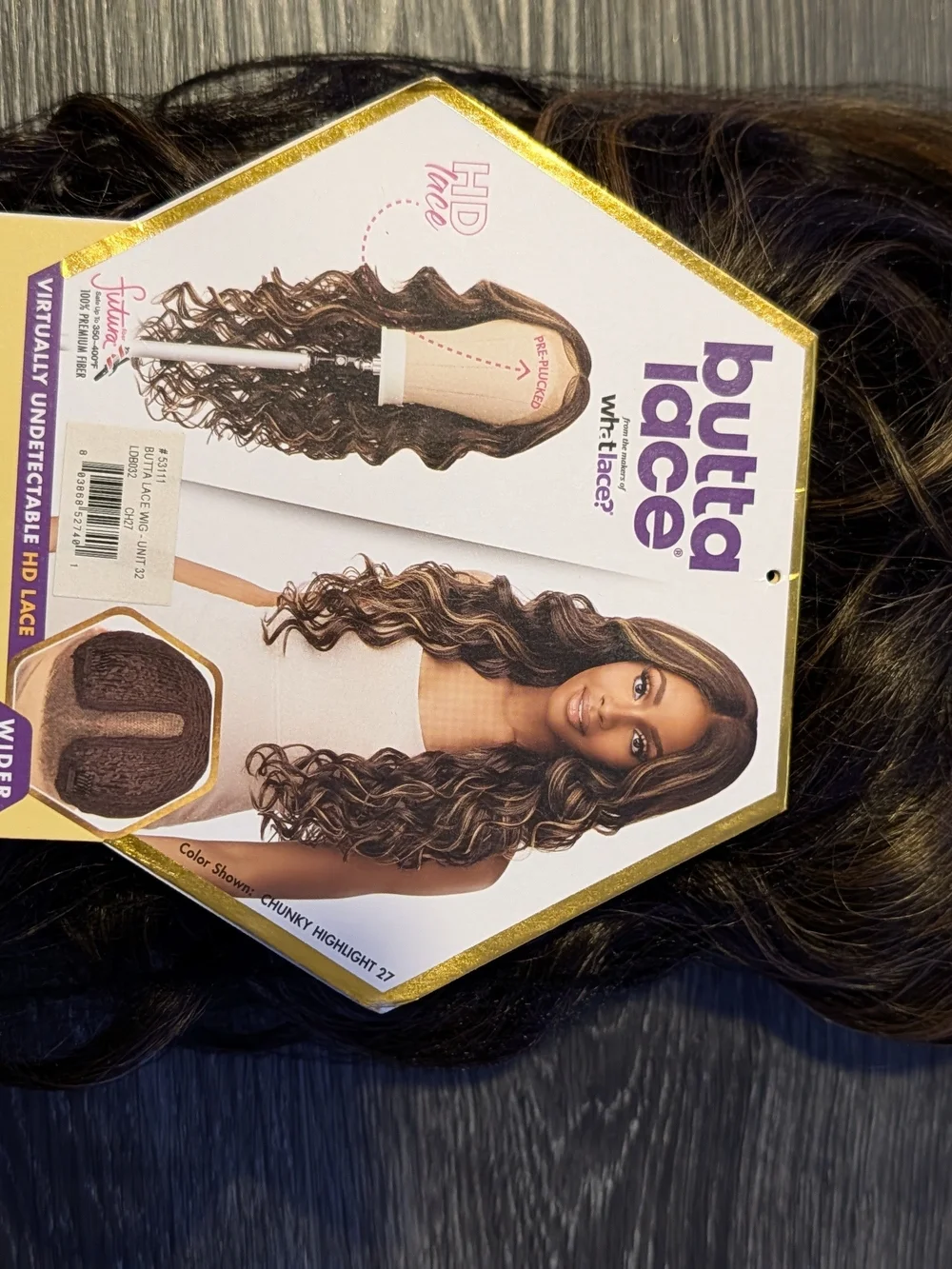 Butta Lace Butta Unit 32 Chunky Highlight 27 Women's Synthetic Wig
